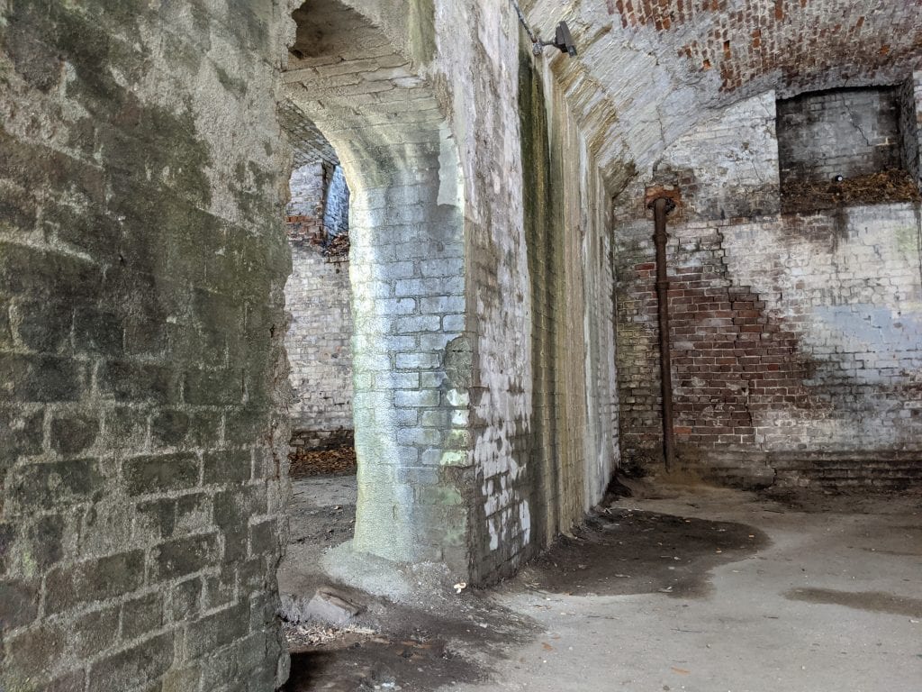 Visiting the old tunnels on the Savannah Hidden History Tour