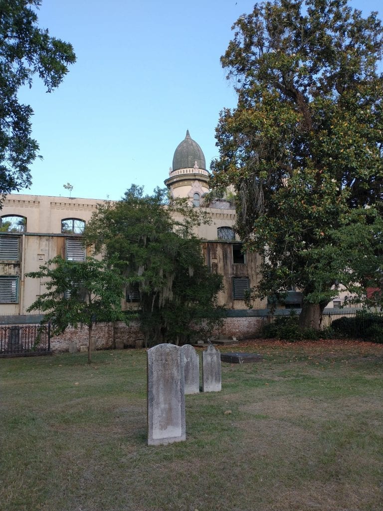 The county jail and cemetery on the Bloody Murder Savannah Pub Crawl