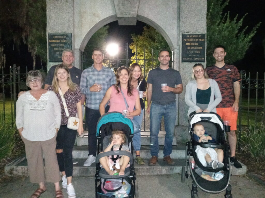 Fraidy Cat Haunted History Tour at the cemetery